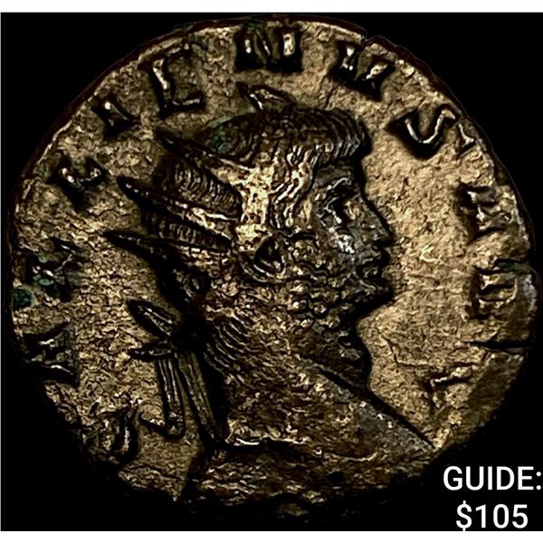 Roman Gallienus 253-268 AD Bronze Dbl Denarius CHOICE AU