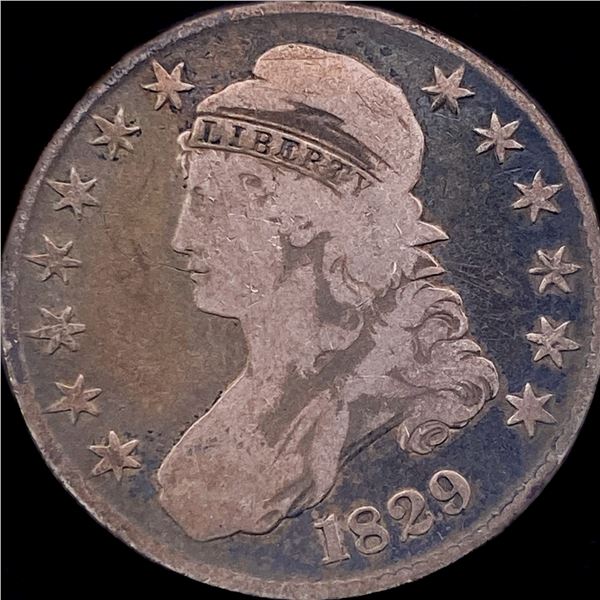 1829 Capped Bust Half Dollar NICELY CIRCULATED
