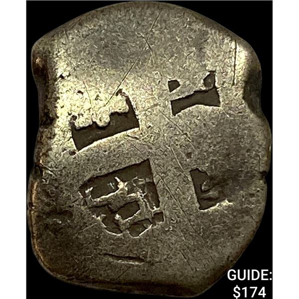 1500s-1600s Spanish Colonial Silver Cob NEARLY UNCIRCULATED