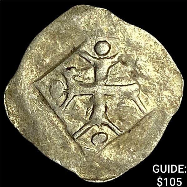 1250-1300 Germany Silver Hand Heller NEARLY UNCIRCULATED