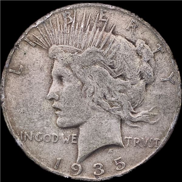 1935 Silver Peace Dollar NEARLY UNCIRCULATED
