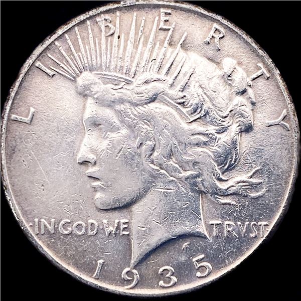 1935 Silver Peace Dollar CLOSELY UNCIRCULATED