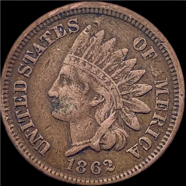 1862 Copper-Nickel Indian Head Cent CHOICE AU