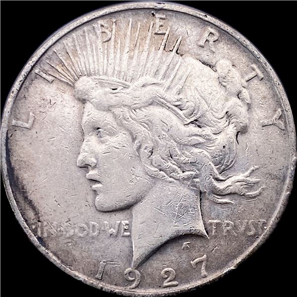 1927 Silver Peace Dollar NEARLY UNCIRCULATED
