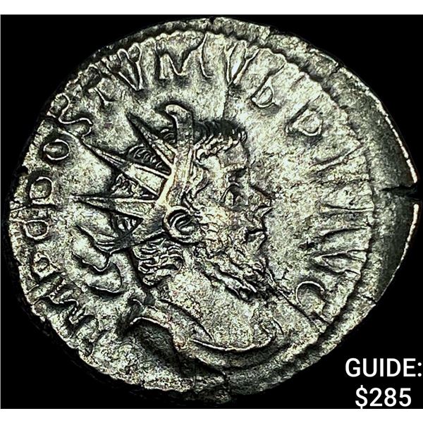 Roman Postumus 260-269 AD Silver Dbl Denararius CHOICE AU