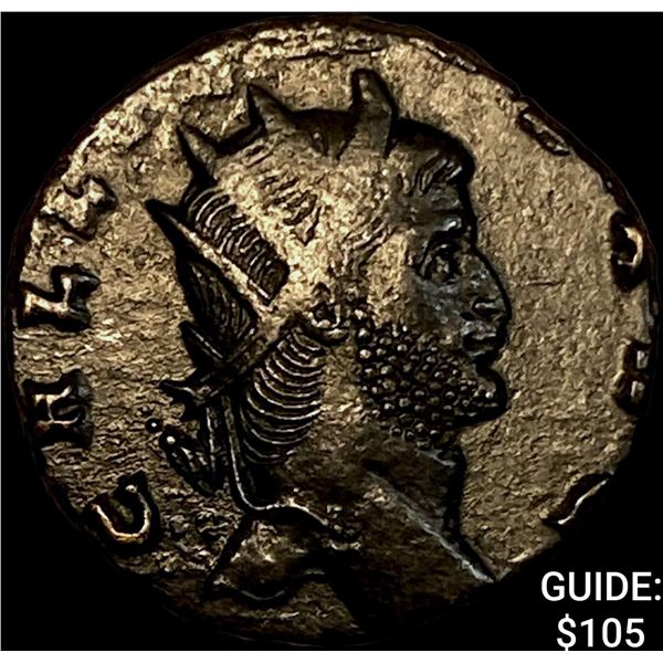 Roman Gallienus 253-268 AD Bronze Dbl Denarius CHOICE AU