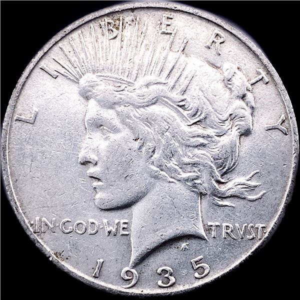 1935 Silver Peace Dollar NEARLY UNCIRCULATED