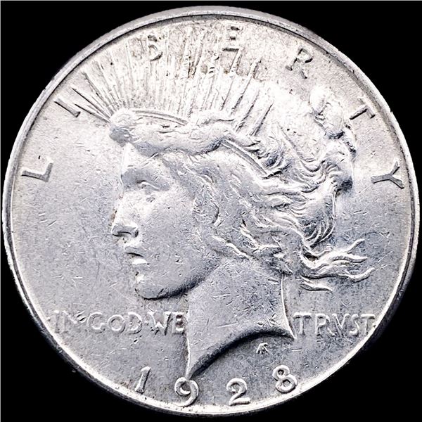 1928 Silver Peace Dollar CLOSELY UNCIRCULATED