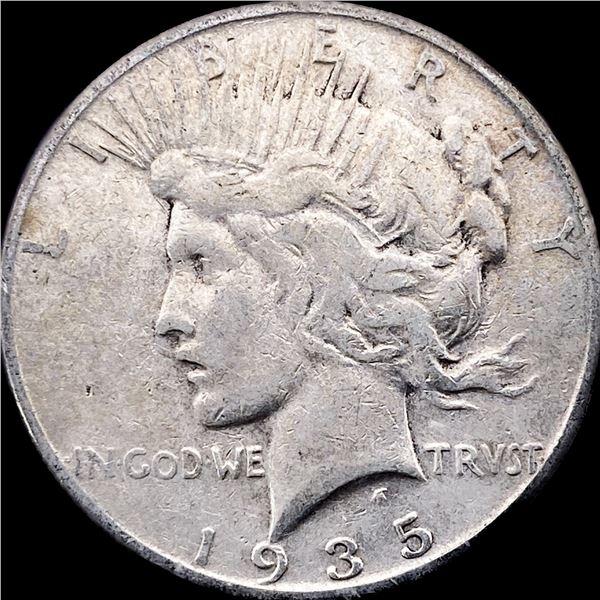 1935 Silver Peace Dollar NEARLY UNCIRCULATED