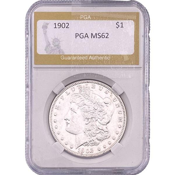 1902 Morgan Silver Dollar PGA MS62