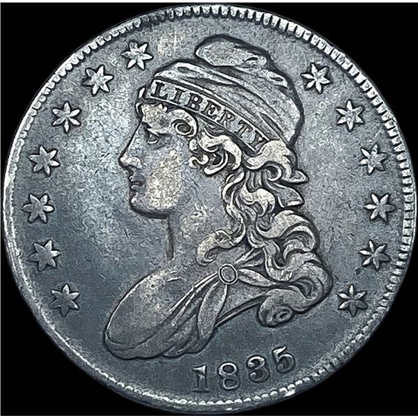1835 Silver Capped Bust Half Dollar NEARLY UNCIRCULATED