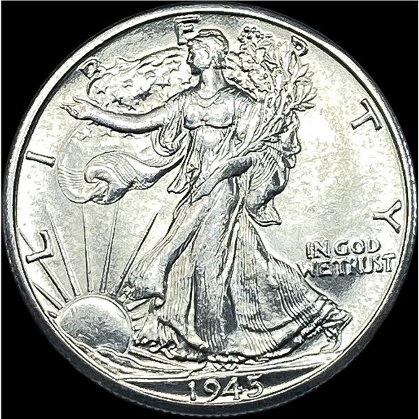 1945-S Silver Walking Liberty Half Dollar CHOICE BU