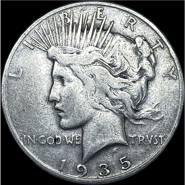 1935 Silver Peace Dollar ABOUT UNCIRCULATED