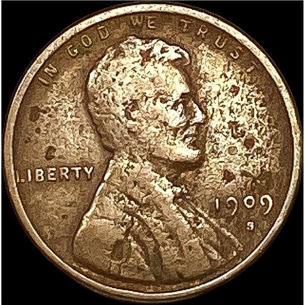 1909-S Lincoln Wheat Cent NICELY CIRCULATED