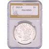Image 1 : 1921-D Morgan Silver Dollar PGA MS65