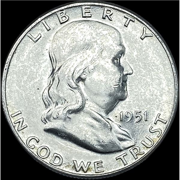 1951-S Silver Half Dollar Franklin CHOICE BU