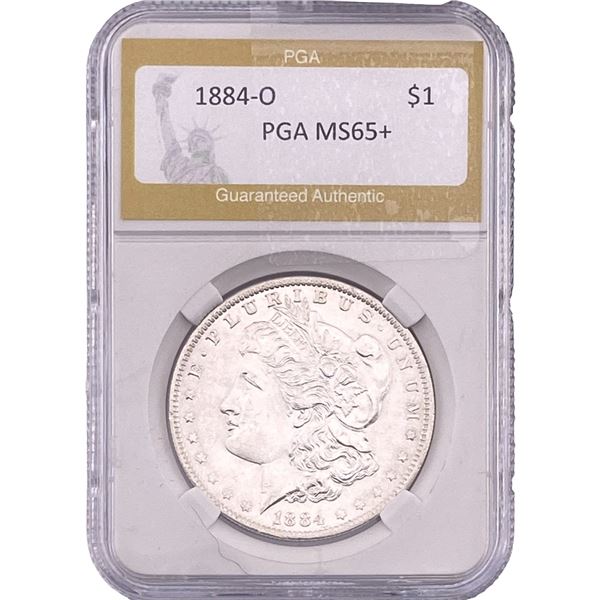 1884-O Morgan Silver Dollar PGA MS65+
