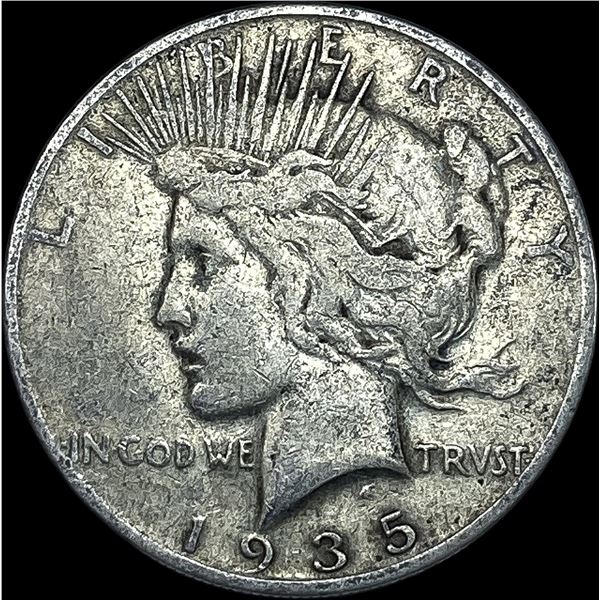 1935 Silver Peace Dollar ABOUT UNCIRCULATED