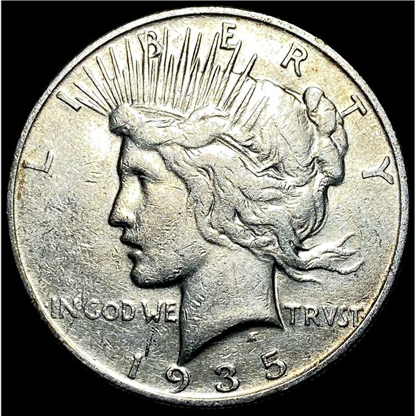 1935-S Silver Peace Dollar NEARLY UNCIRCULATED