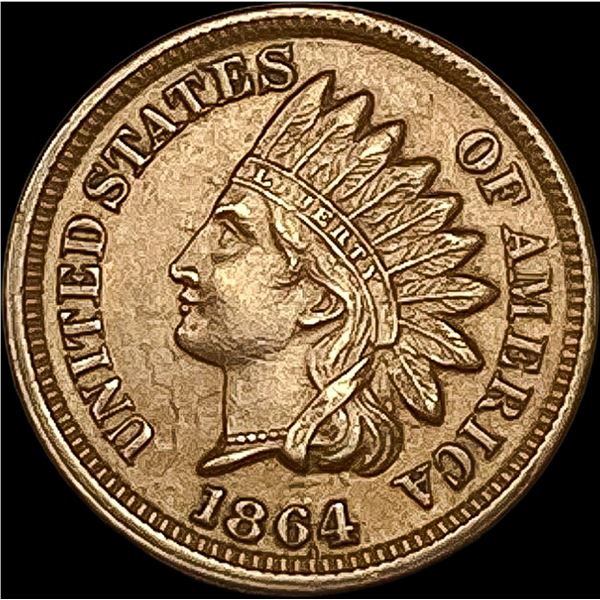 1864 Bronze Indian Head Cent CHOICE AU