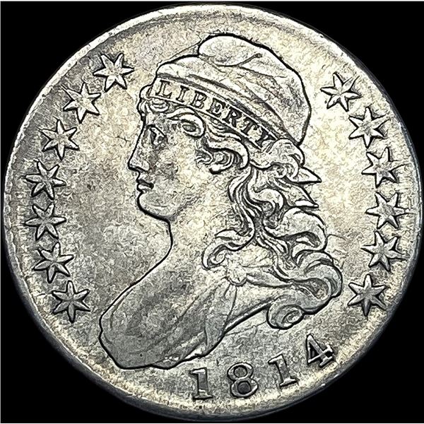1814 Capped Bust Half Dollar NEARLY UNCIRCULATED