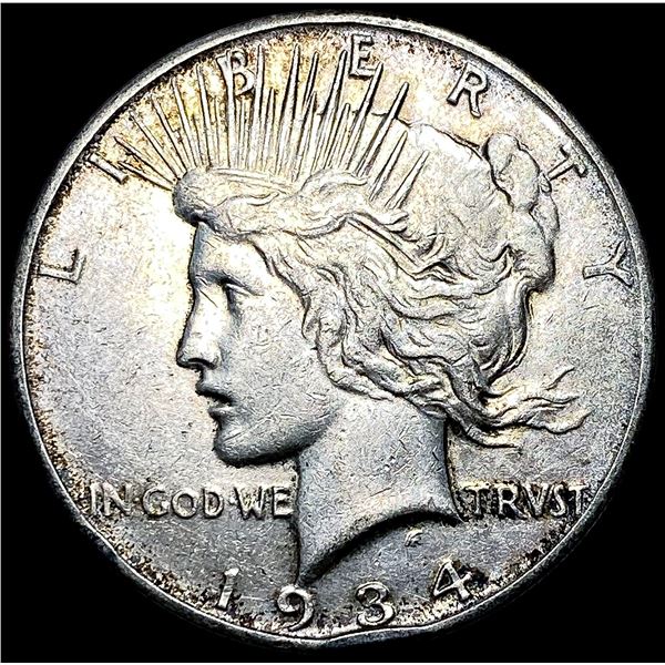 1934 Silver Peace Dollar CLOSELY UNCIRCULATED