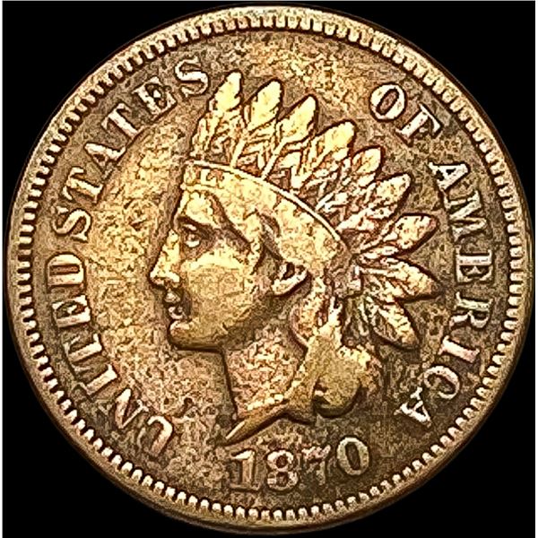 1870 Indian Head Cent LIGHTLY CIRCULATED