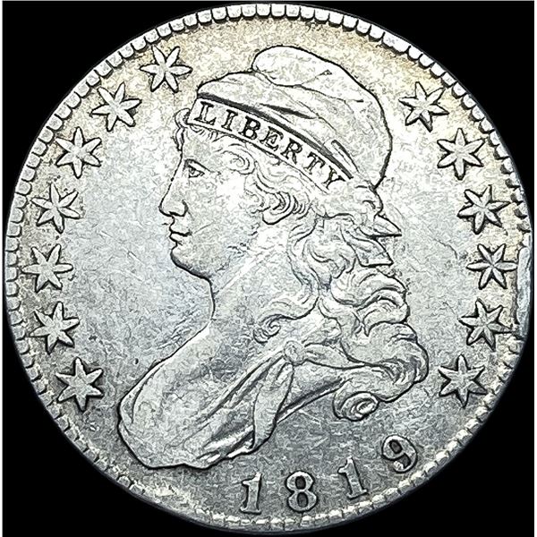 1819 Capped Bust Half Dollar LIGHTLY CIRCULATED
