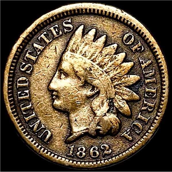 1862 Copper-Nickel Indian Head Cent CHOICE AU