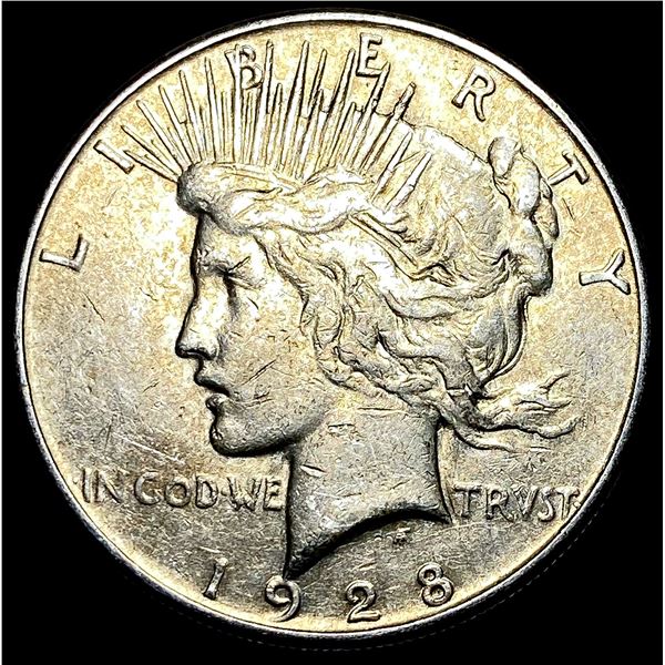 1928 Silver Peace Dollar CLOSELY UNCIRCULATED