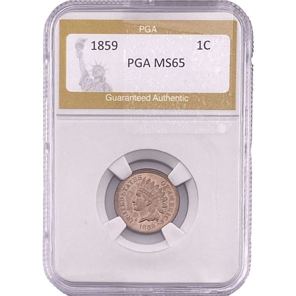 1859 Indian Head Cent PGA MS65