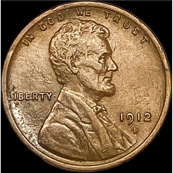 1912-D Bronze Lincoln Wheat Cent CLOSELY UNCIRCULATED
