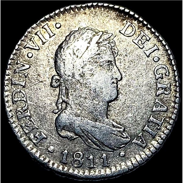 1811 Silver 2 Reales Spain Ferdinand VII HIGH GRADE