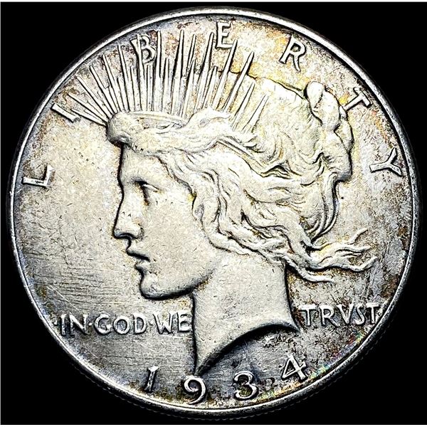 1934 Silver Peace Dollar NEARLY UNCIRCULATED
