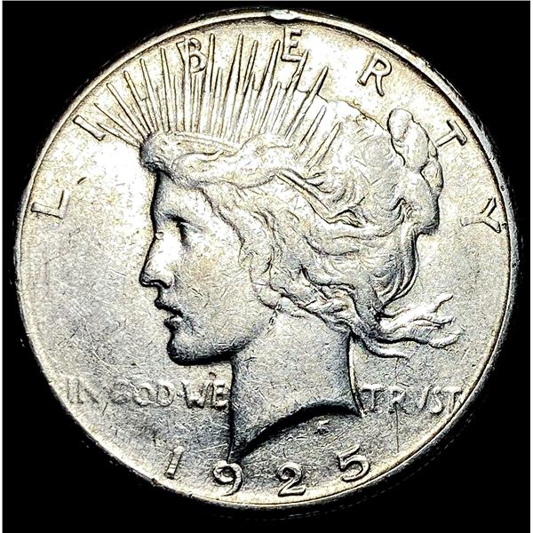 1925-S Silver Peace Dollar CLOSELY UNCIRCULATED