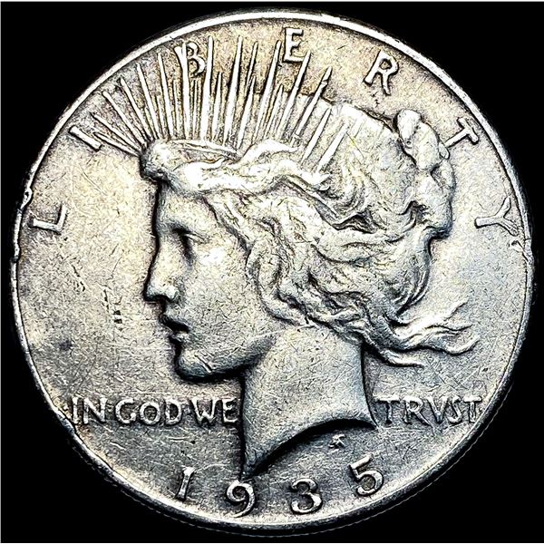 1935 Silver Peace Dollar NEARLY UNCIRCULATED