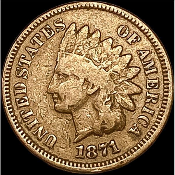 1871 Indian Head Cent NICELY CIRCULATED