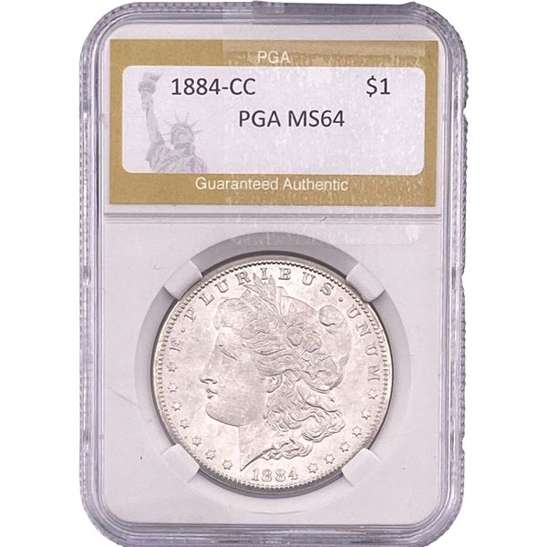 1884-CC Morgan Silver Dollar PGA MS64