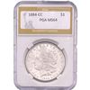 Image 1 : 1884-CC Morgan Silver Dollar PGA MS64