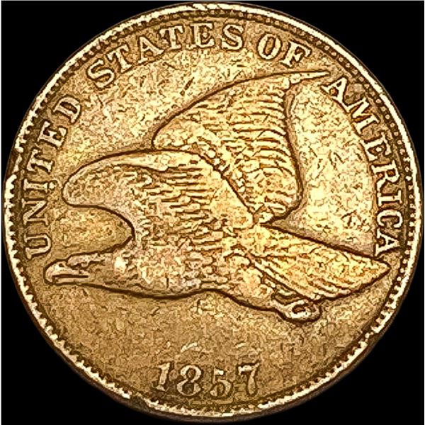 1857 Copper-Nickel Flying Eagle Cent LIGHTLY CIRCULATED