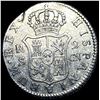 Image 2 : 1801 Silver 2 Reales Spain Carolus IIII HIGH GRADE