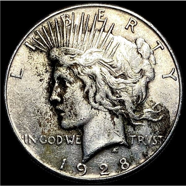 1928-S Silver Peace Dollar NEARLY UNCIRCULATED