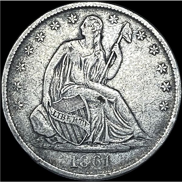 1861-O Silver Half Dollar NEARLY UNCIRCULATED