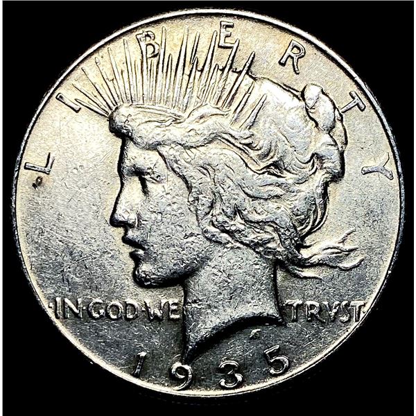 1935 Silver Peace Dollar CLOSELY UNCIRCULATED