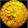 Image 1 : 1909 Indian Head Gold $2.50 Quarter Eagle CLOSELY UNCIRCULATED