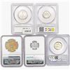 Image 2 : [5 Coins] 1937-1992 Varied Coinage PCGS/NGC PF/MS