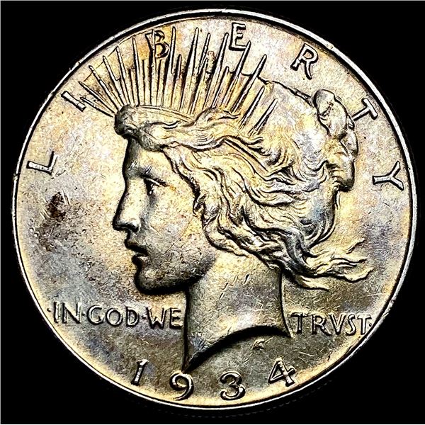 1934 Silver Peace Dollar CLOSELY UNCIRCULATED