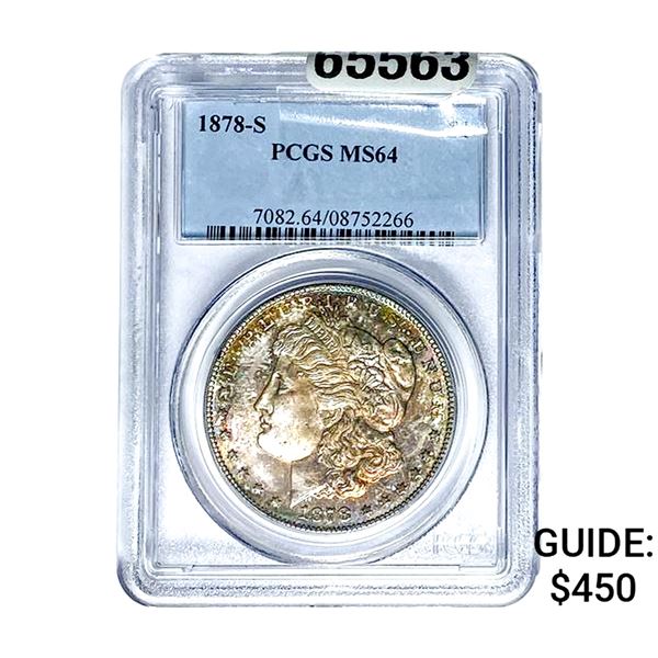 1878-S Morgan Silver Dollar PCGS MS64