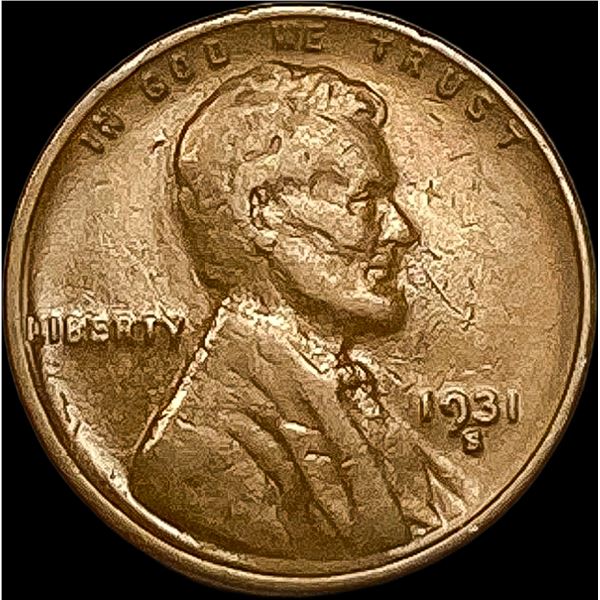 1931-S Lincoln Wheat Cent NEARLY UNCIRCULATED
