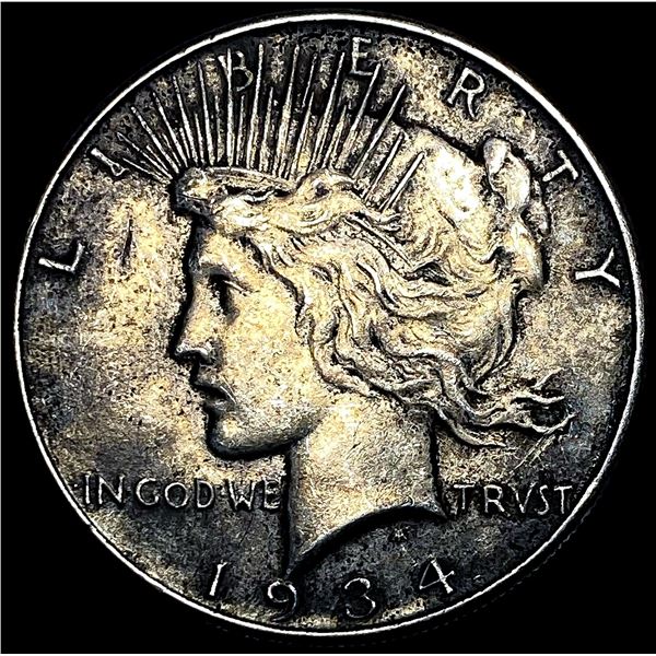 1934 Silver Peace Dollar CLOSELY UNCIRCULATED